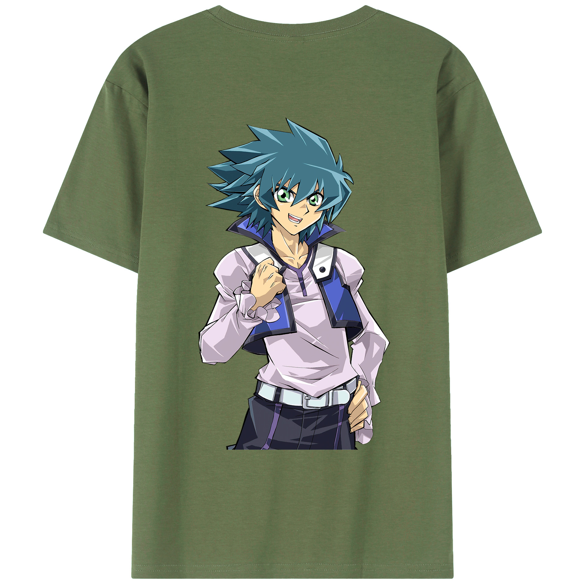 （画像用） 遊☆戯☆王 Yu-Gi-Oh! 綿100％ メンズ半袖Tシャツ（バックプリント） 通気性